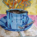 Intellectual Coffee Cup Collage by Megan Coyle