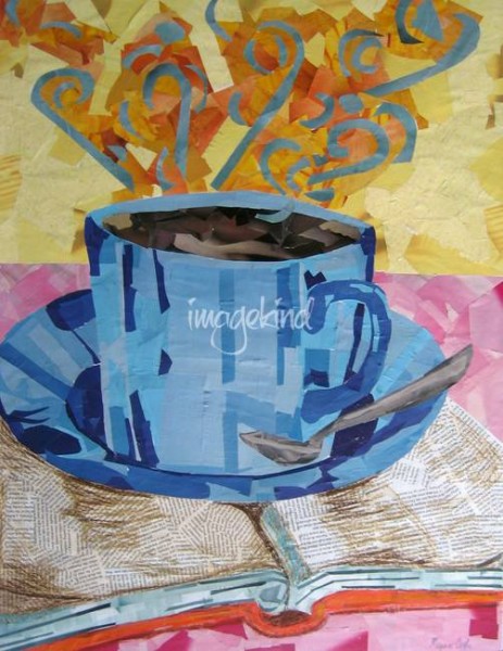 Intellectual Coffee Cup Collage by Megan Coyle